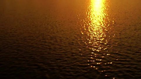 Sunset view of the river in the evening.sunset view of the river in the evening. Stock Footage 171799514