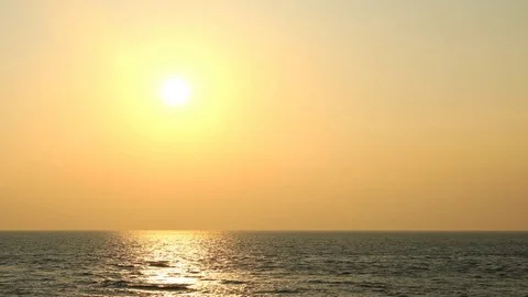 Sunset view with sea Video stock 81312767