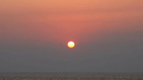 Sunset view with sea Stock Footage 84848261