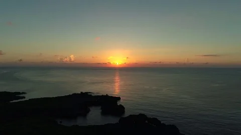 Sunset view with sea Stock Footage 85410110