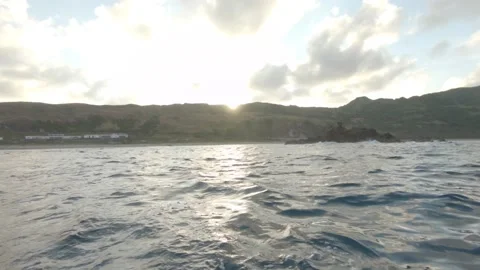 Sunset view from the sea Stock Footage 197524223