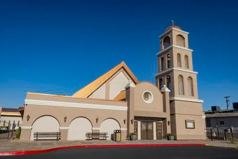Sunset view of the St Peter the Apostle Foto stock