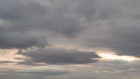 Sunset view of stormy Clouds in the sky Stock Footage 170744125