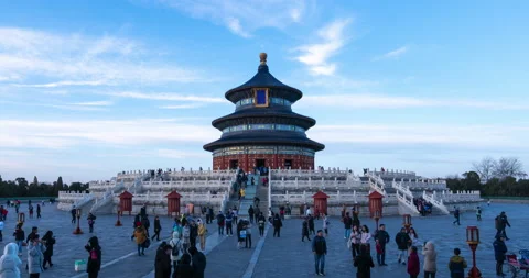 Sunset View, Temple of Heaven (Time-lapse) Stock Footage 132729014