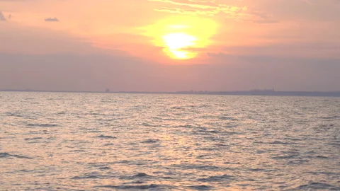 Sunset view from the yacht Vídeo Stock 111234097