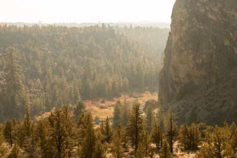 Sunset views of Smith Rock State Park, Terrebonne Stock Photos