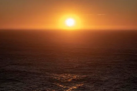 Sunset from the Vilar lighthouse. Stock Photos