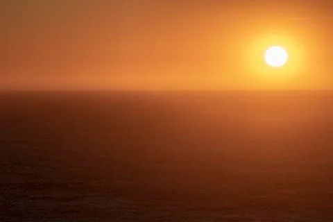 Sunset from the Vilar lighthouse. Stock Photos