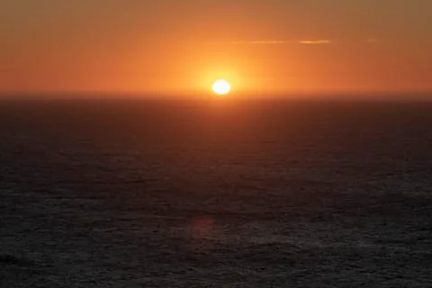 Sunset from the Vilar lighthouse. Stock Photos