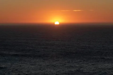 Sunset from the Vilar lighthouse. Stock Photos