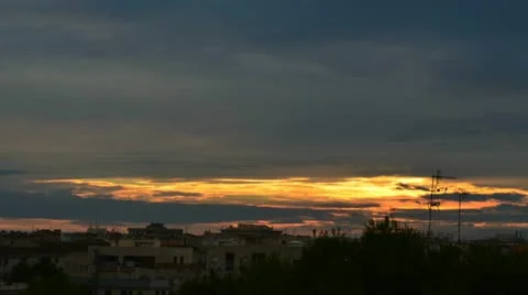 Sunset visual for vjing Stock Footage 12518251