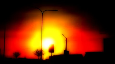 Sunset for a Vj Stock-Footage 47794293