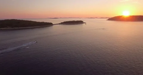 Sunset Wakeboarding Stockbeeldmateriaal 73222770