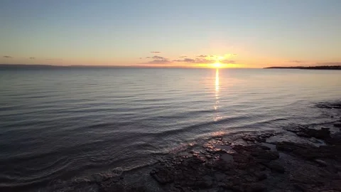 Sunset in Wales 2 (drone shot) Stock Footage 321303818
