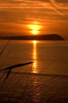 Sunset wales Stock Photos