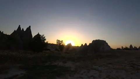 Sunset walking capaddociA Video stock 156807617