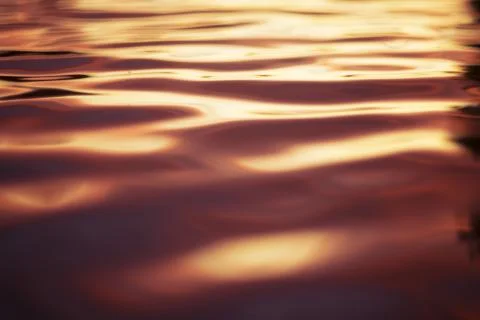 Sunset water background Stock Photos