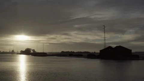 Sunset by the Water Stock Footage 237891912