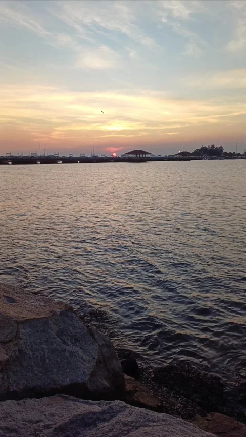 Sunset water Stock Footage 297616333