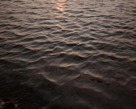 Sunset on the water Foto stock