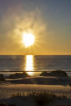 Sunset on the water Stock Photos