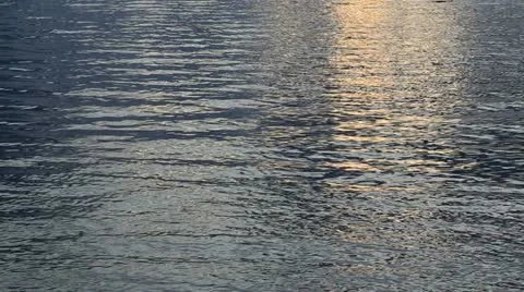 Sunset water ripples background Stock Footage 18892896