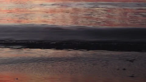 Sunset water surface Stock Footage 136929028