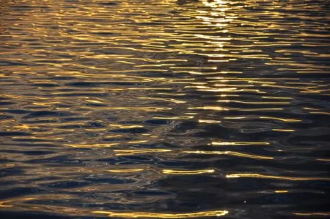 Sunset water texture Stock Photos