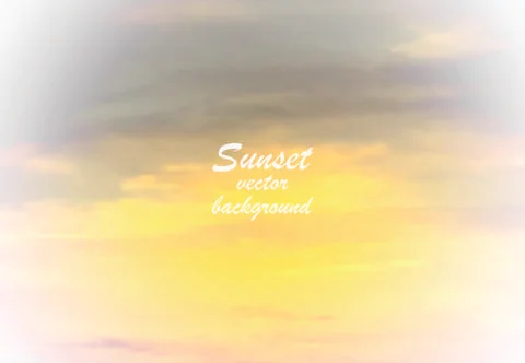 Sunset watercolor background Stock Illustration