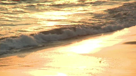 Sunset Waves 1080p Stock Footage 401028