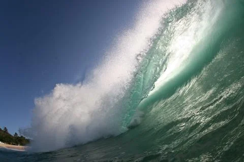 Sunset Waves background Stock Photos