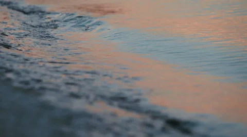 Sunset waves Stock Footage 55094881