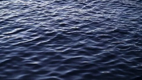 Sunset waves in a harbour Stock Footage 70453528