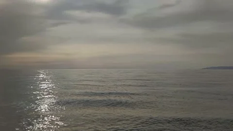 Sunset Waves. Ocean waves and sunset.  Stock Footage 195936048