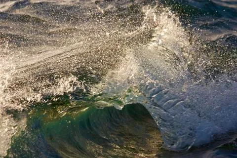 Sunset Waves Stock Photos