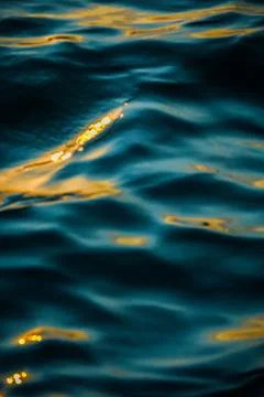 Sunset Waves Stock Photos