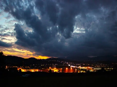 Sunset Weiz Styria Austria Stock Footage 69413035