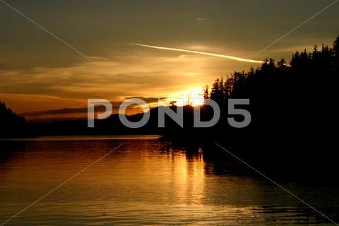 Sunset on the West Coast Stock Photos