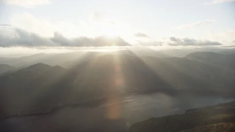 Sunset in west Norway Vídeo Stock 94287395