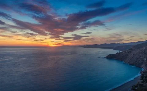 Sunset in the west Stock Photos