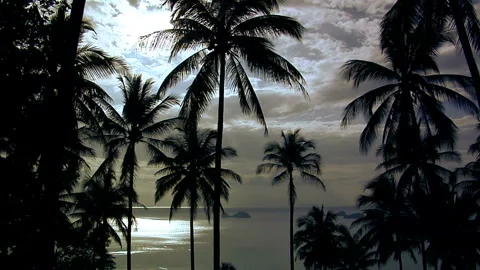 Sunset on the West Side of Koh Samui Stock Footage 327891634