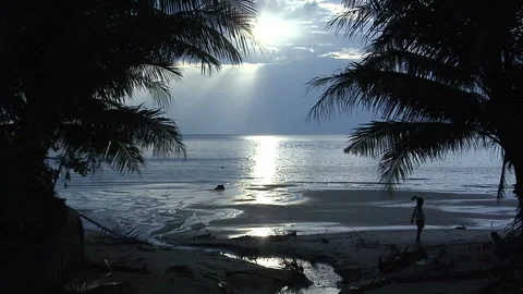 Sunset on the West Side of Koh Samui Video stock 327891656