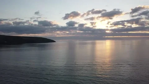 Sunset in west wales 스톡 동영상 155330003