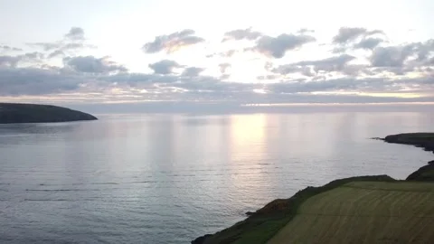 Sunset in west wales 스톡 동영상 155330145