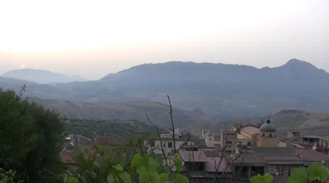 Sunset from the white sky Stock Footage 46087162