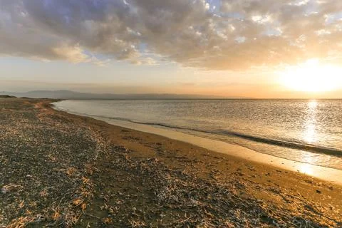 Sunset with a wide angle Stock-Fotos