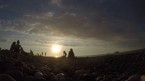 Sunset wide timelapse Stock Footage 92516433