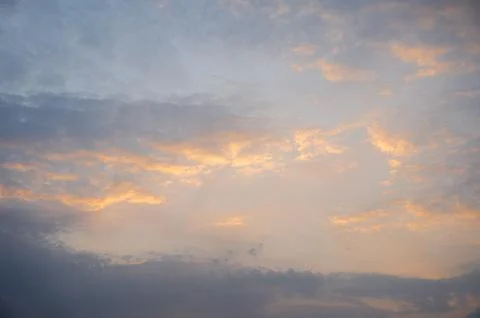 Sunset wide view Stock Photos