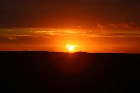 The Sunset in the wilderness Stock Photos