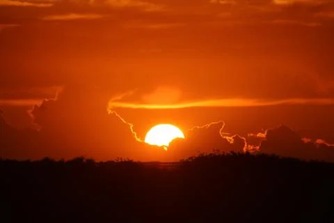 The Sunset in the wilderness Foto stock